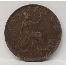 GREAT BRITAIN UK 1893 . FARTHING . VERY NICE GRADE